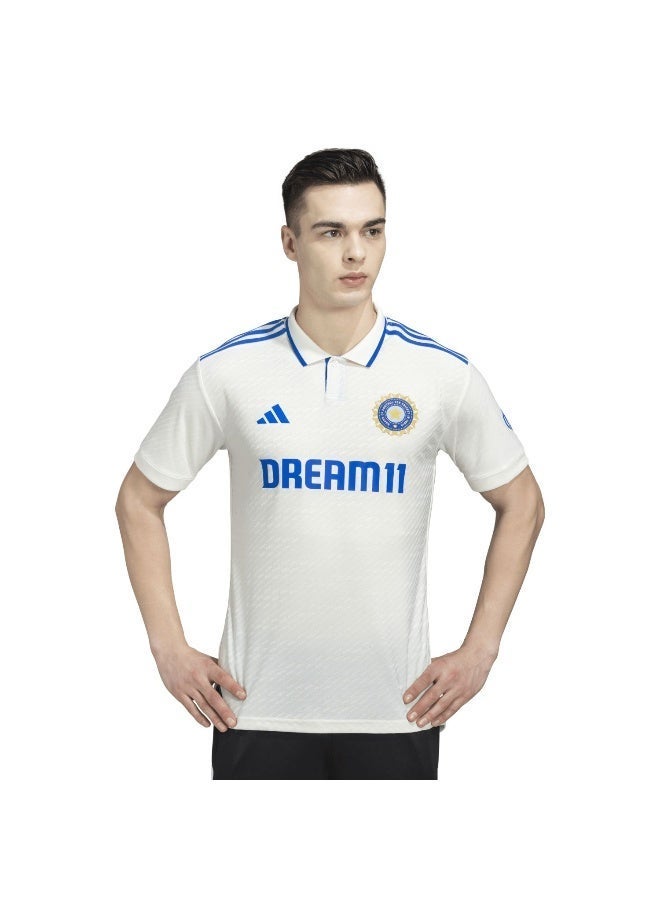 اديداس قمصان كريكيت رجالي بيضاء من إندكري تيستجيسيم مقاس - Image 5